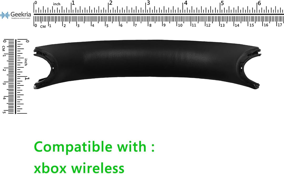 Geekria Protein Leder Stirnband Pad Kompatibel mit Microsoft Xbox Wireless, Kopfhörer Ersatzband, He