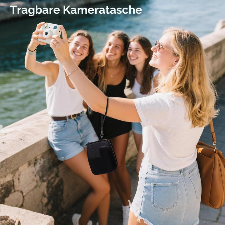 XANAD Tasche für Kamera, kompatibel für Polaroid Now Gen 2 / Polaroid i Type Sofortbildkamera (Grau)