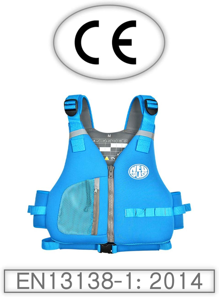 Schwimmlernweste Erwachsene, Schwimmhilfe, Festtoffweste ideal für den Wassersport, Kajak, Bootfahre