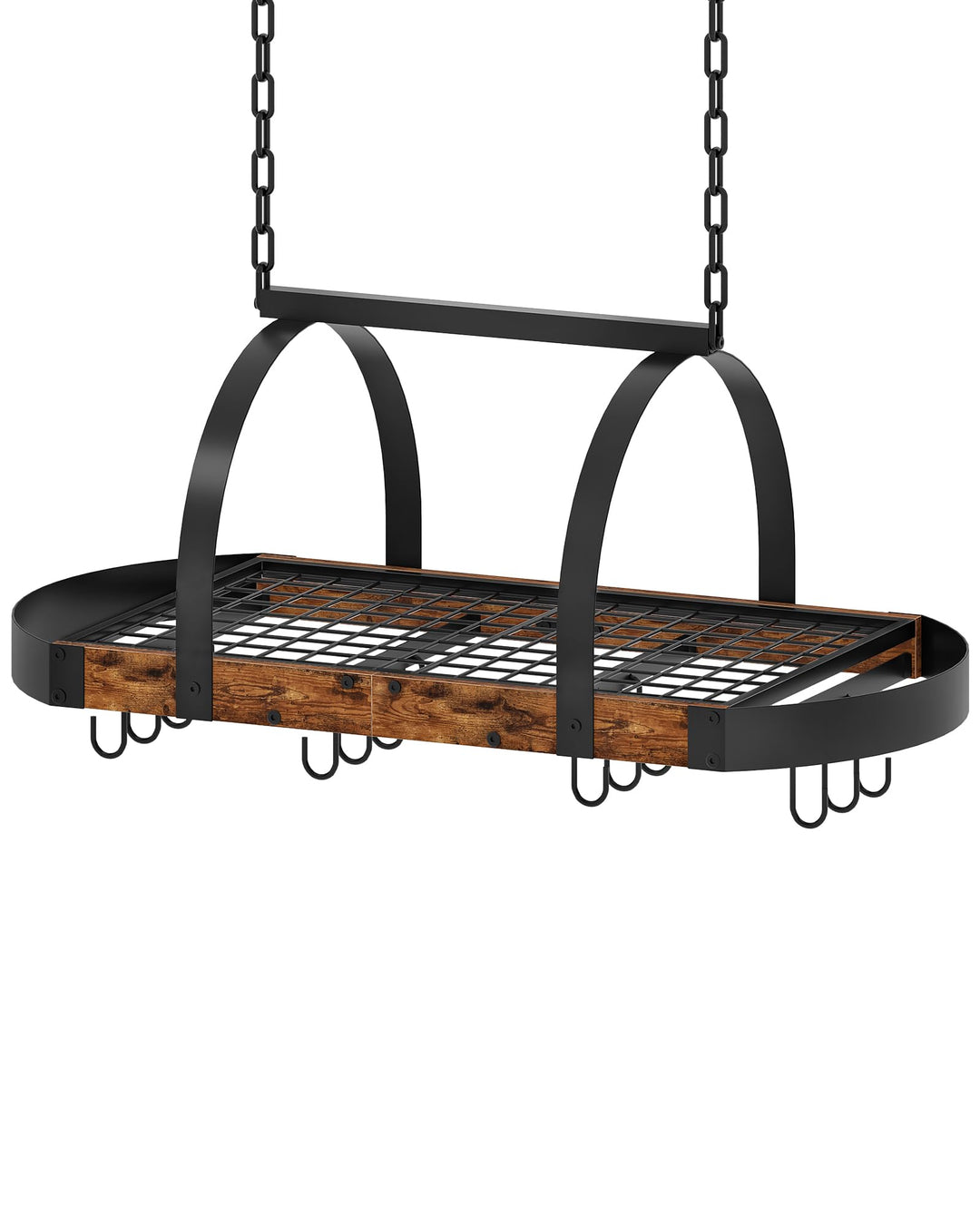 Küchenregal hängend, Küche Topfregal Deckenregal, Hängendes Küchenregal, Küchenutensilien-Organizer