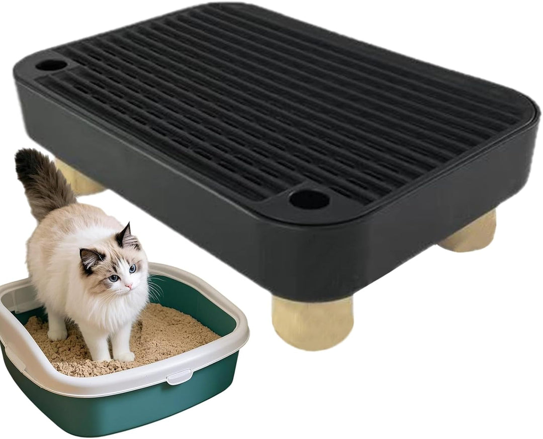 Katzenrampe Für Katzentoilette | Stufe Für Ältere Katzen Mit Filterfunktion | rutschfeste Kätzchen K