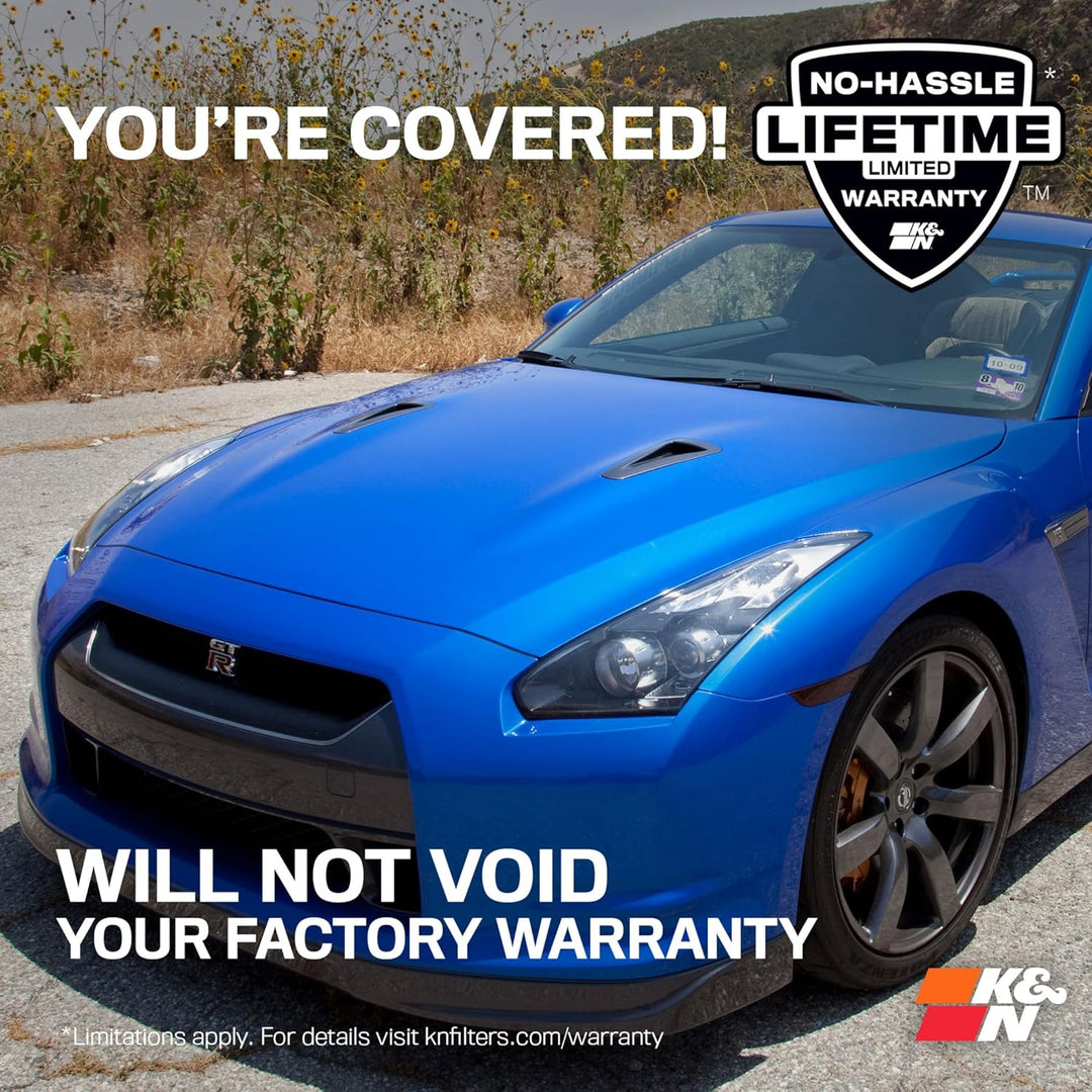 K&N 69-7078 Waschbarer und wiederverwendbarer TS KFZ Hochleistungsluftfiltersystem