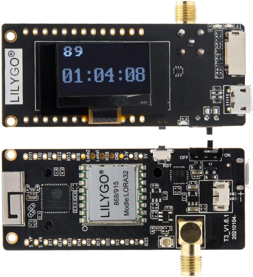 LILYGO TTGO Lora 868Mhz OLED 0.96 Zoll SD Karte ESP32 Entwicklungsboard Paxcounter Modul SMA Meterin