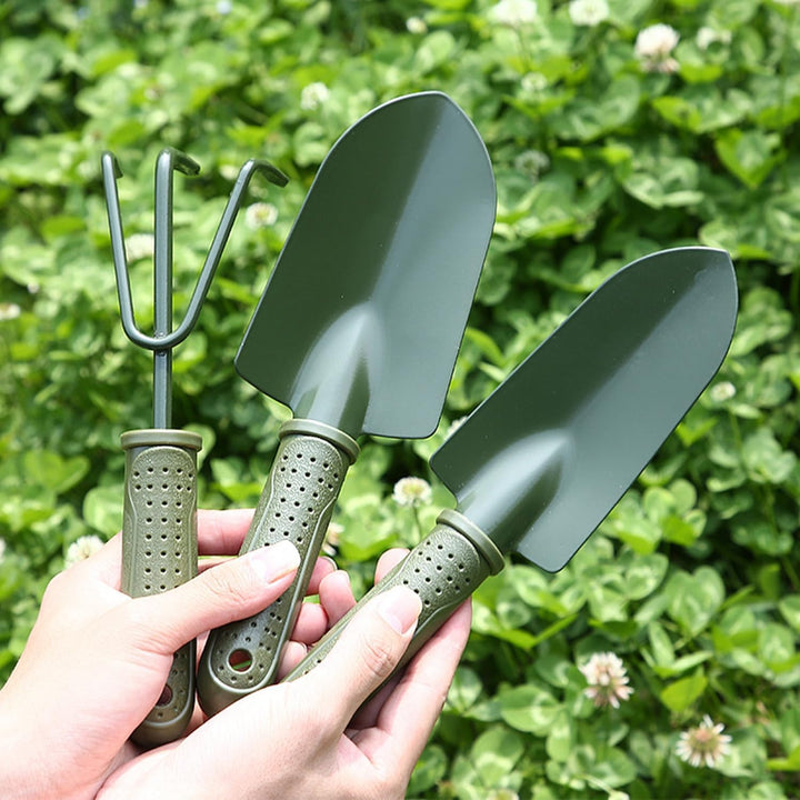 Mini Gartenwerkzeug Set klein leicht Eisen Rechen Schaufel Spaten für drinnen und draussen lose Erde
