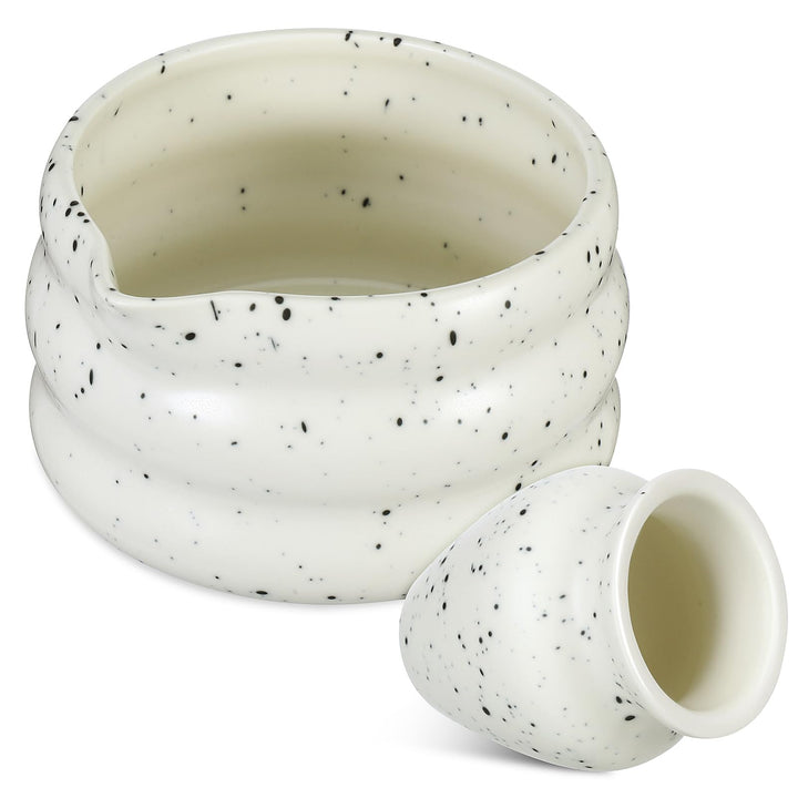Luxshiny Japanisches Matcha-Set Mit Keramik Matcha-Schale Und Schneebesenhalter Traditionelles Teeze