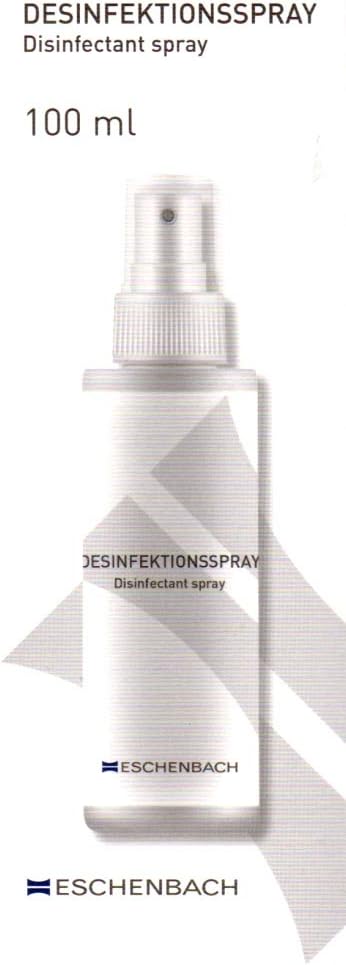 Eschenbach 1067 - Wasserbasiertes Flächen-Desinfektionsspray, für alle Materialien und optischen Flä