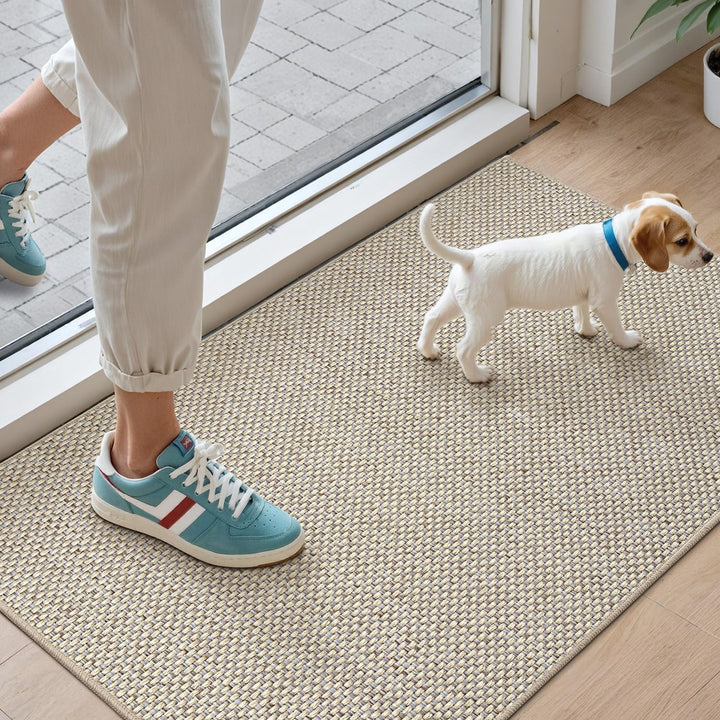 DEXI Schmutzfangmatte Innen 60 x 90 cm, rutschfest Fussmatte waschbar, absorbierend Fussmatte, Dünne