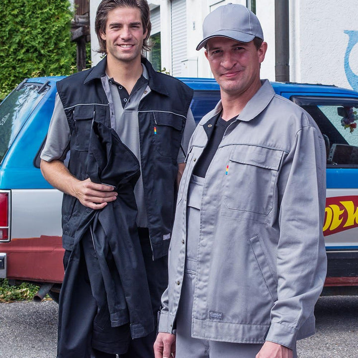Carson Contrast Arbeitsjacke, 1 Stück, 64, Grau/schwarz, CC710.GS 64 Grau / Schwarz, 64 Grau / Schwa