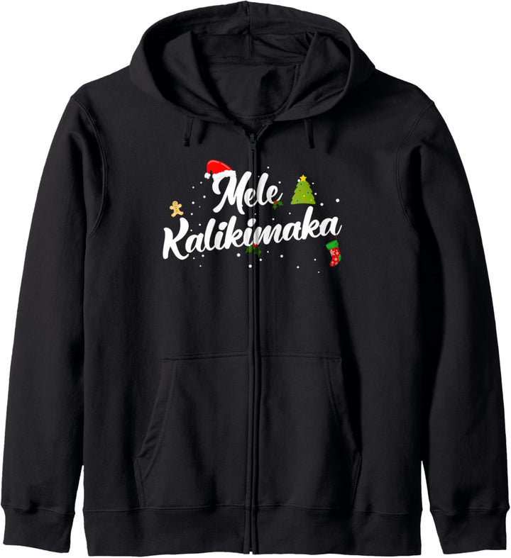 Mele Kalikimaka Hawaiianische Weihnachten Kapuzenjacke