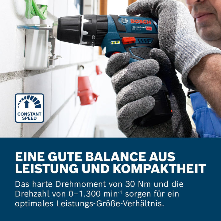 Bosch Professional 12V System Akku Schlagbohrschrauber GSB 12V-15 (ohne Akkus und Ladegerät, in L-BO