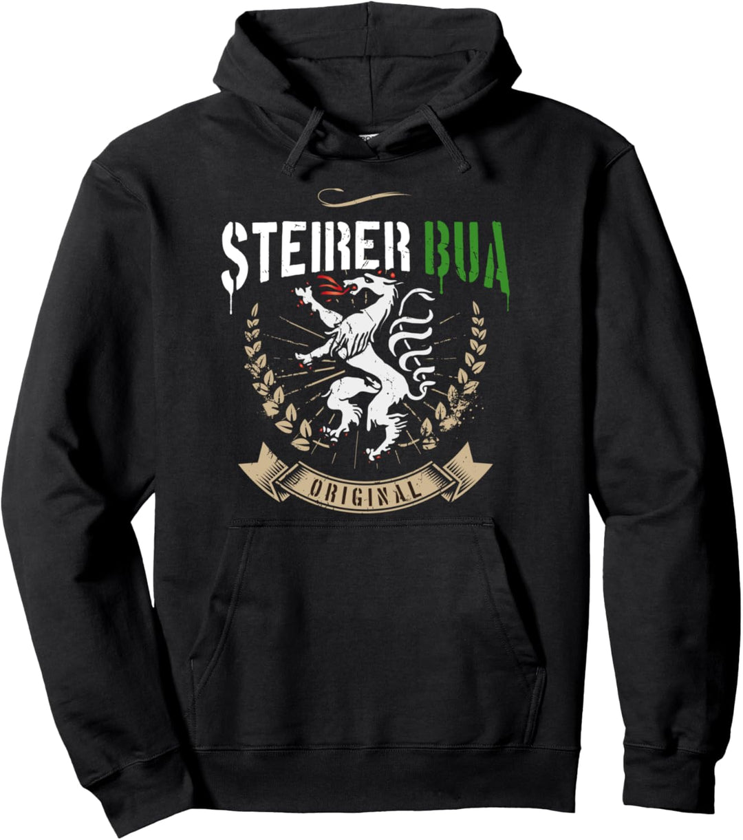 Steirer Bua Steiermark Wappen Panther Steirerbua Steirabua Pullover Hoodie