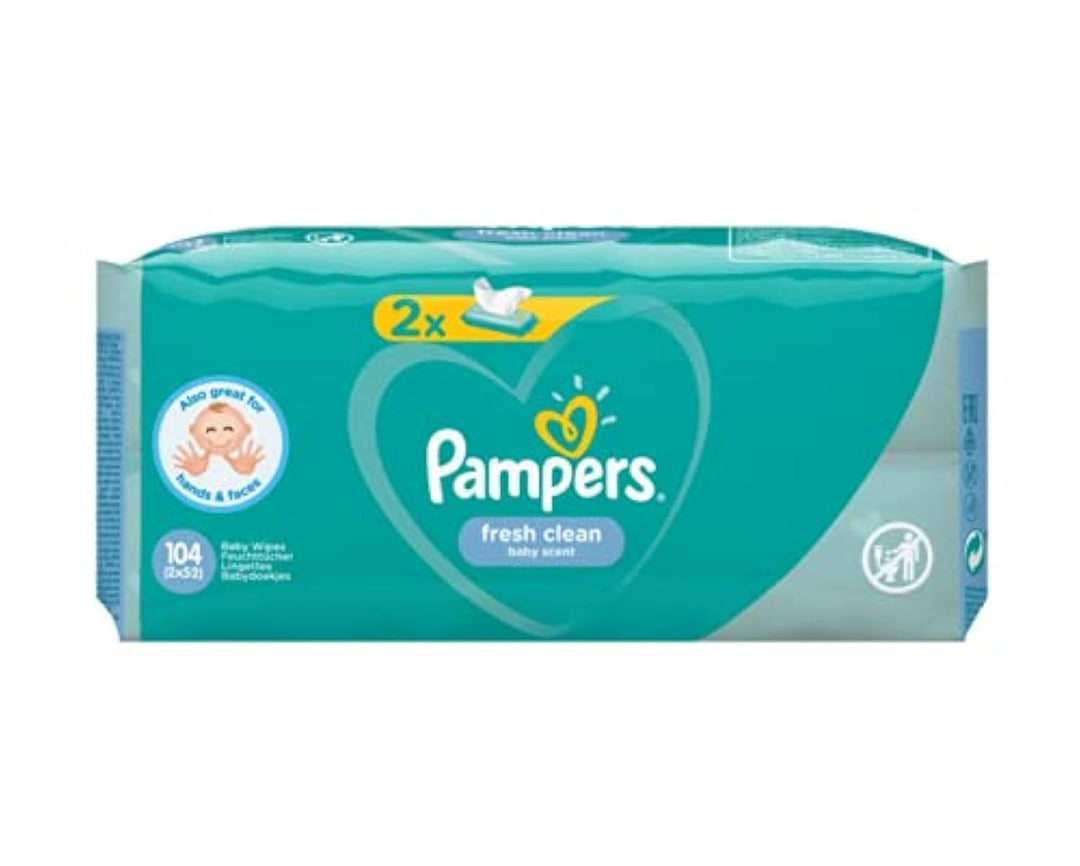 Pampers 81688037 Fresh Clean Baby Feuchttücher, weiss