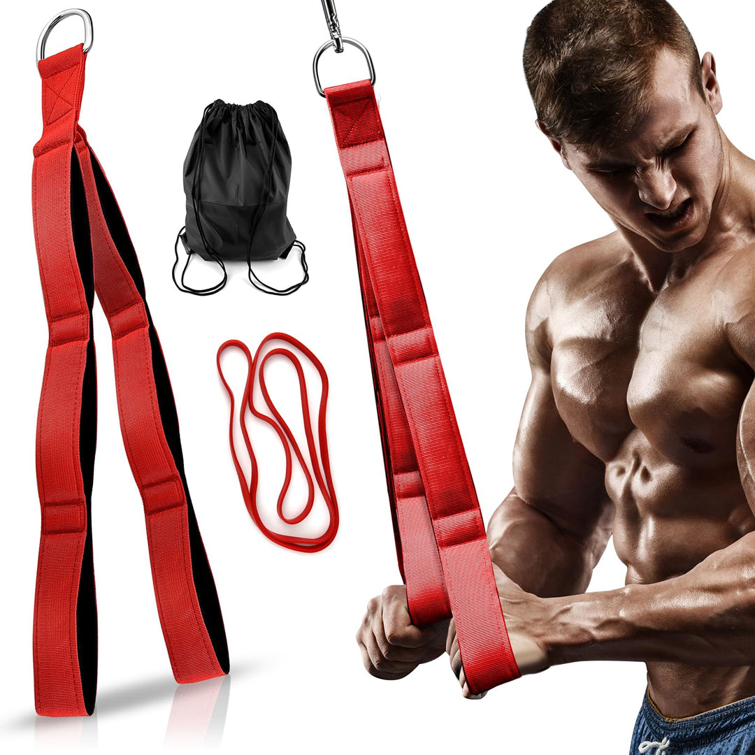 1 Trizepsseil-Kabelbefestigung, PP Trizepsseil Kabelzug Fitness 65 * 5 cm Kabelzug Fitnessgeräte mit