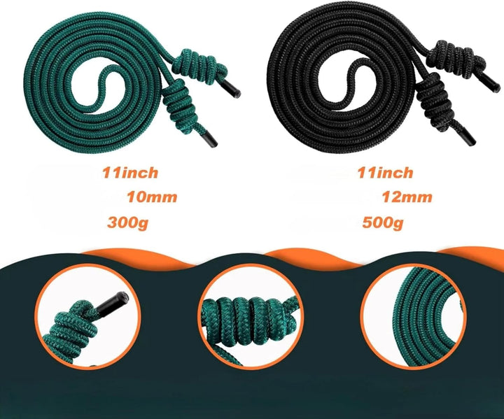Rope Flow Springseil Multifunktional, 280cm Länge, extra robustes und griffiges Material Grün, Grün