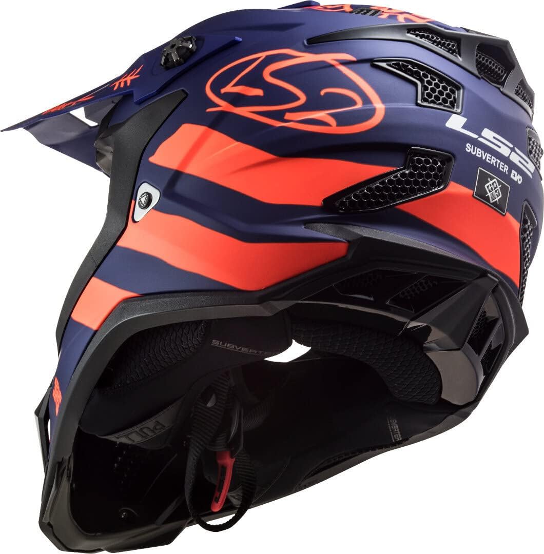LS2 Motocross-Helm MX 700 Subverter Blau Gr. S S (55/56) Blau matt, S (55/56) Blau matt
