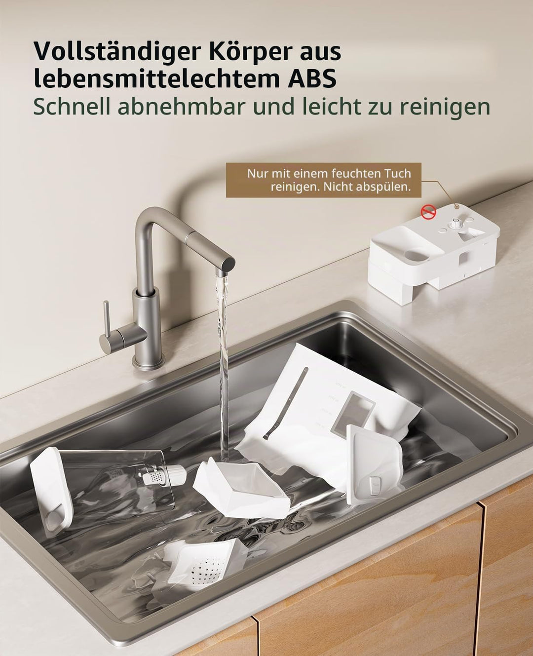 Futterautomat Katze und Katzenbrunnen 2-in-1, 5L Automatischer Futterspender Hunde mit Programmierba