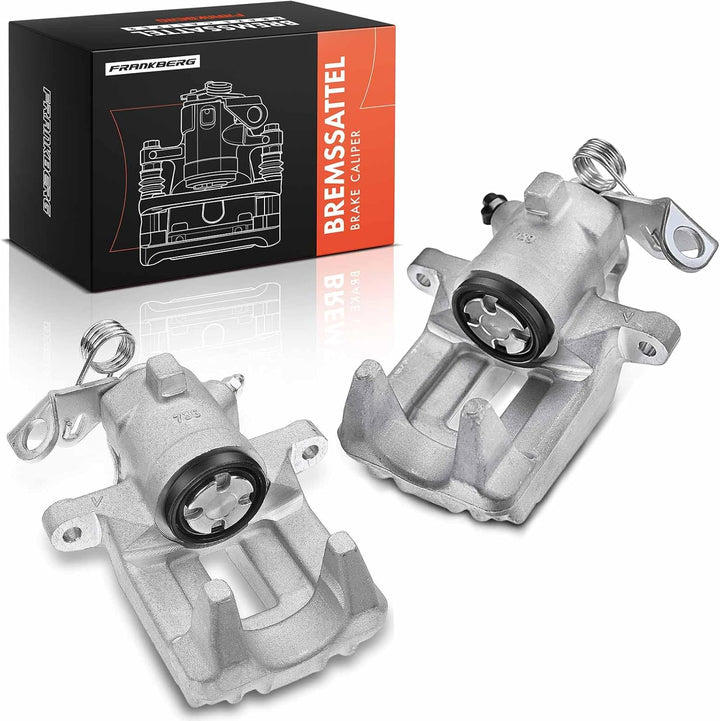 Frankberg 2x Bremssattel Bremszange Hinten Links Rechts Kompatibel mit Polo 9N 9A Cordoba 6K1 6K2 6L