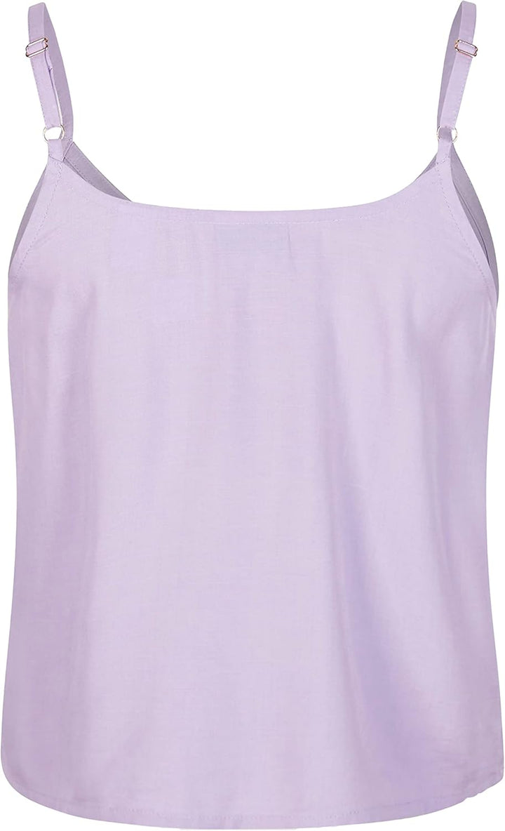 O'Neill Damen Tiare Woven Tank Top T-Shirt S-M 14513 Purple Rose, S-M 14513 Purple Rose
