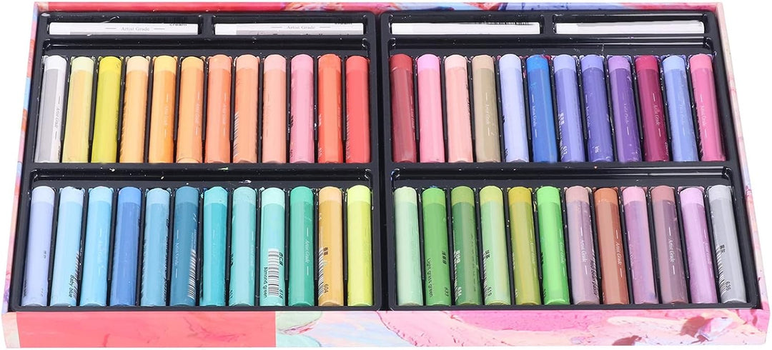 Qcwwy Öl-Pastell-Set, 52 Stück Super Weiches Öl-Pastell-Set Gemischtes Öl-Pigment-Wachs-Pastell-Kuns