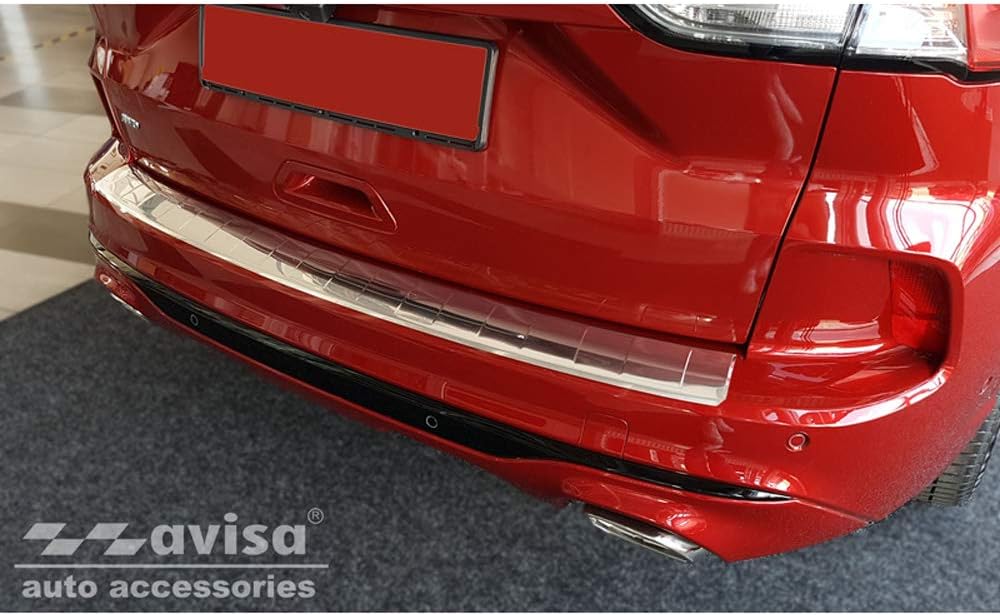 Avisa Edelstahl Heckstossstangenschutz kompatibel mit Ford Kuga III ST-Line/Vignale/Hybrid ST-Line 2