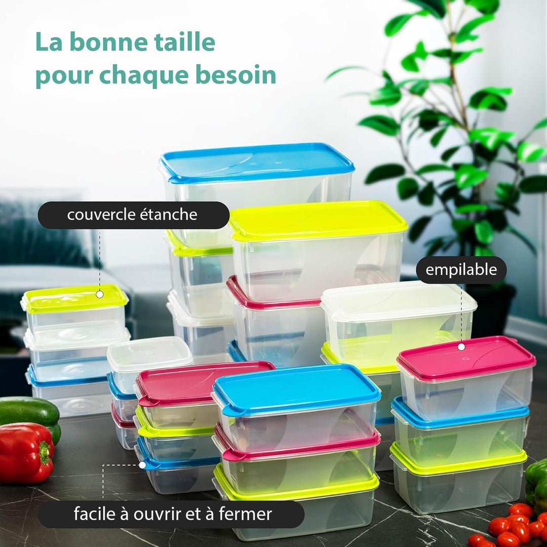 MiraHome Vorratsdosen Set 8x0,75L rund hoch grün – Perfekt zur Aufbewahrung & Organisation für Leben