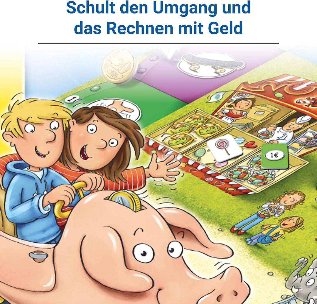 Ravensburger 24996 - Rund ums Taschengeld - Spielen und Lernen für Kinder, Lernspiel für Kinder ab 6