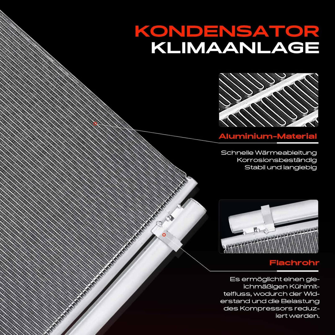 Frankberg Kondensator Klimaanlage Kompatibel mit Grandeur HG 2.4L 2011-2017 Cadenza I VG 3.5L 2010-2