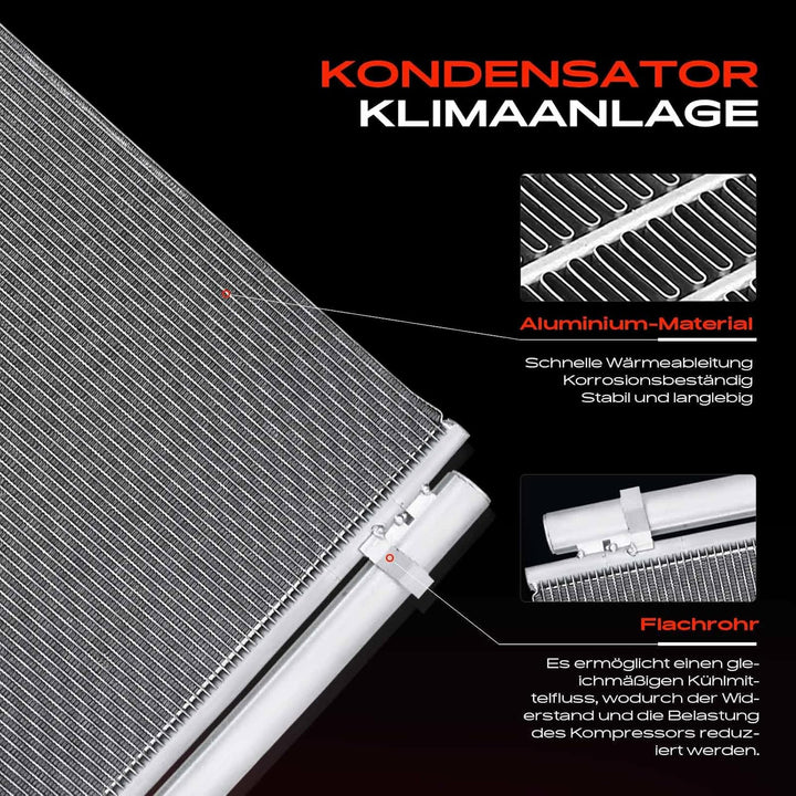 Frankberg Kondensator Klimaanlage Kompatibel mit Grandeur HG 2.4L 2011-2017 Cadenza I VG 3.5L 2010-2