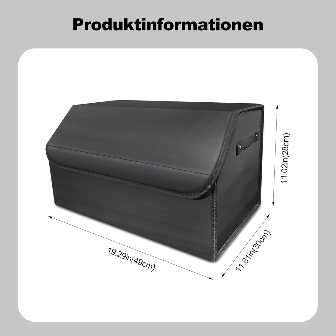 Ergocar Kofferraum Organizer, Zusammenklappbarer Aufbewahrungsbox für Auto Zubehör mit Fächern, Auto