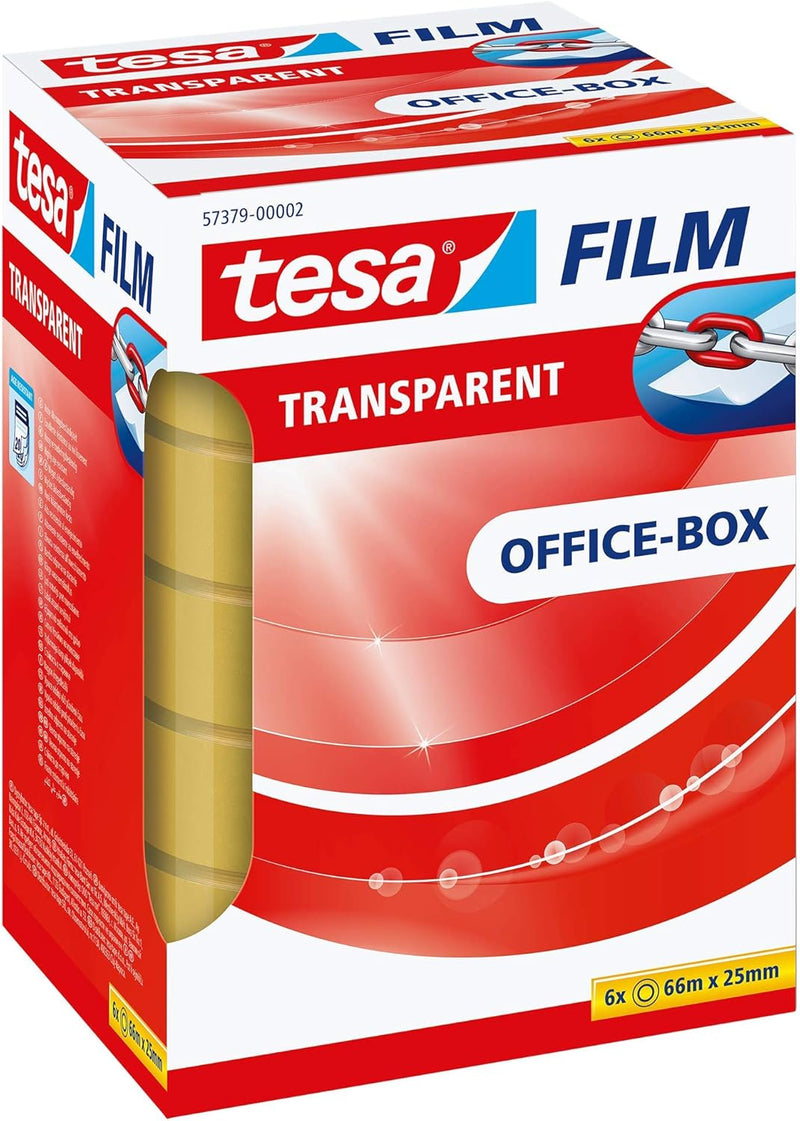 tesafilm transparent - Transparentes Klebeband mit starker Haftung - alterungsbeständig und reissfes