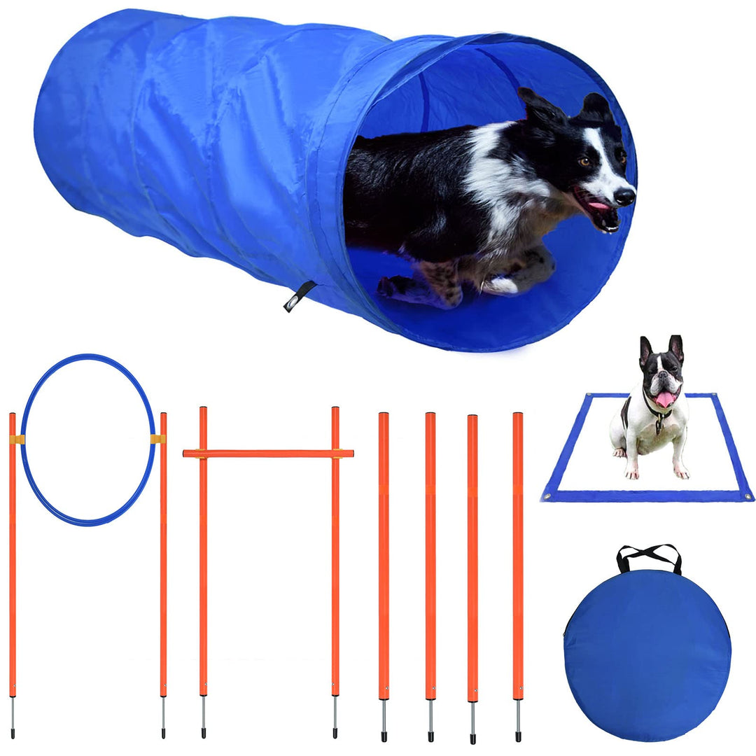 YRHome Agility Set Ausrüstungs für Hunde, Hindernisse Hunde Training Hundesport Verschiedene Kombina
