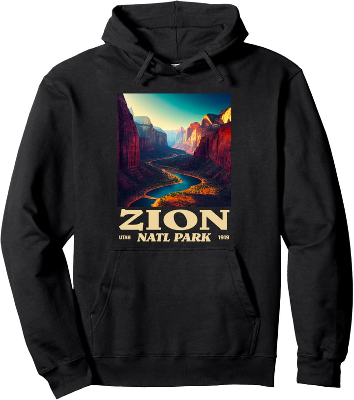 Zion Utah Tee – Retro Vintage Zion Nationalpark Pullover Hoodie