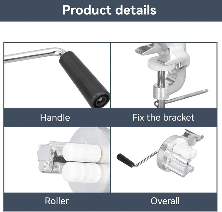 HERCHR Extruder-Nudelmaschine, Manuelle Nudelmaschine Mit Handkurbel, Cavatelli-Maschine aus Edelsta