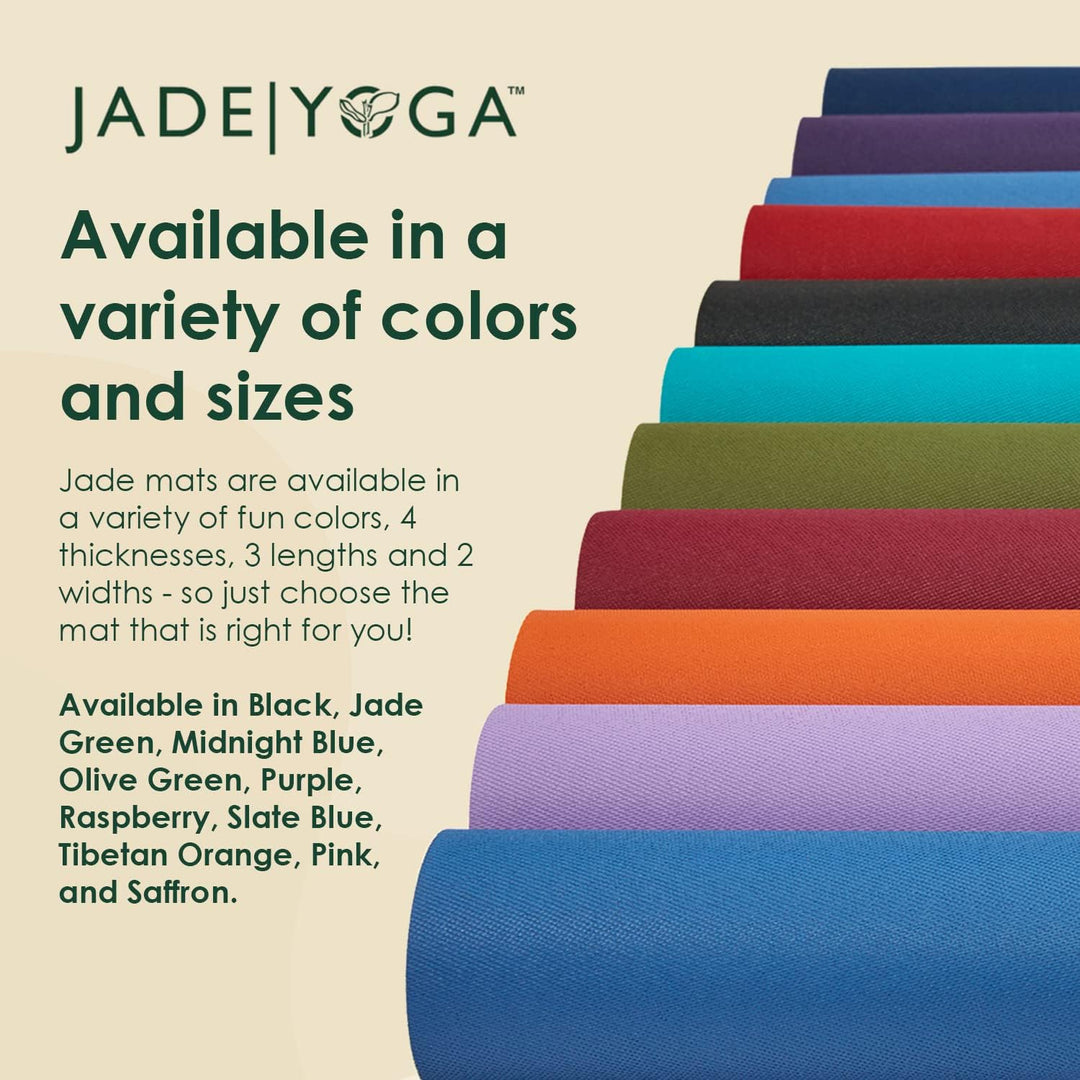 JADE YOGA - Harmony Yoga Mat - Yoga Mat Designed to Provide A Secure Grip to Help Hold Your Pose dun
