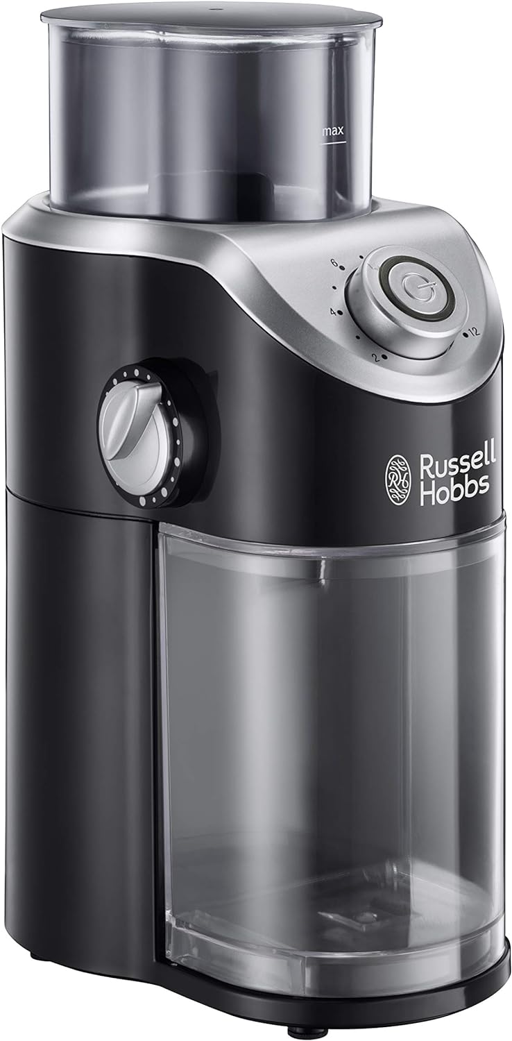 Russell Hobbs Kaffeemühle [Elektrisch mit Scheibenmahlwerk] Classics (variable Mahlgradeinstellungen