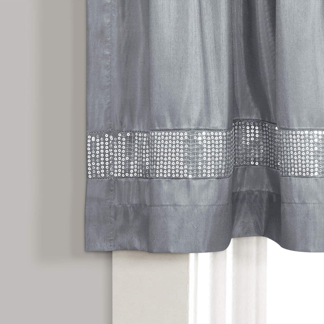 Lush Decor Sternenhimmel-Vorhang, 45,7 x 213,4 cm, Grau / silberfarben Grau und Silber 18"L x 84"W G