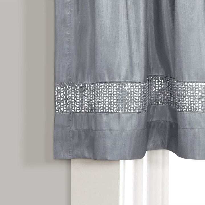 Lush Decor Sternenhimmel-Vorhang, 45,7 x 213,4 cm, Grau / silberfarben Grau und Silber 18"L x 84"W G