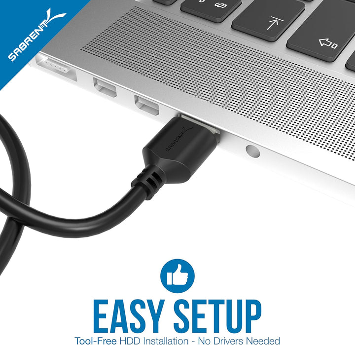 Sabrent USB C SATA auf USB 3.1 Gen 2, SSD/HDD Festplatten adapter, USB 3.1 zu 2,5 Zoll SATA, 10Gbps