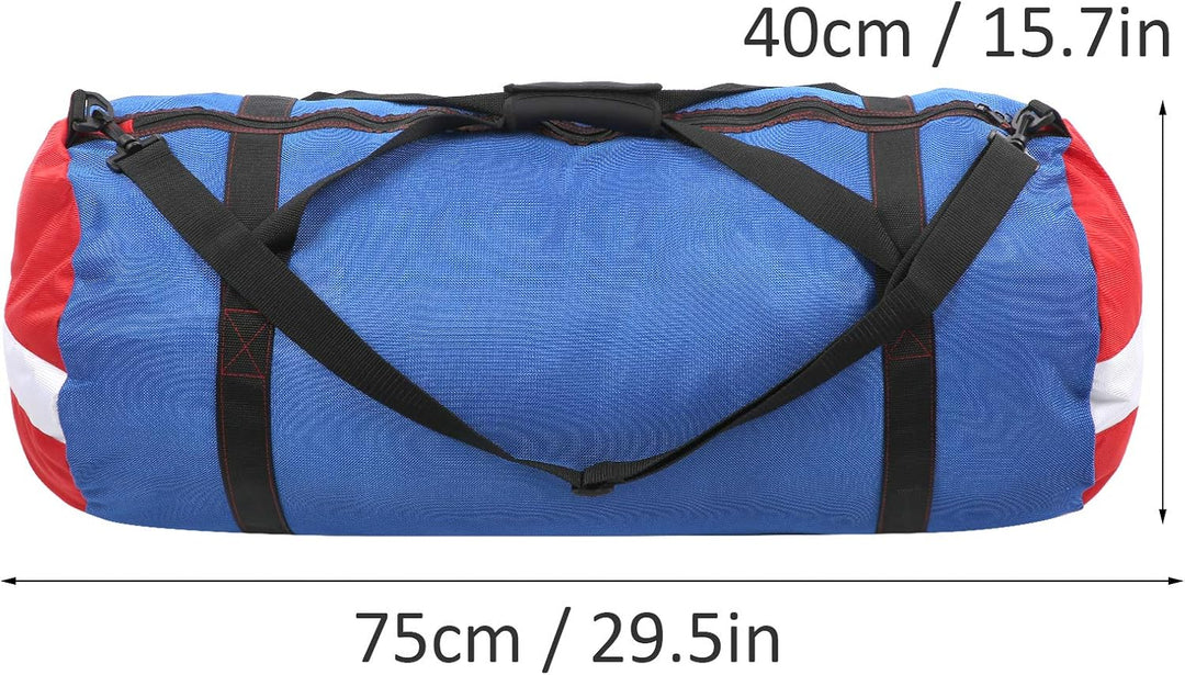 Alomejor 100L Diving Mesh Seesack PVC Oxford Large Scuba Mesh Duffle Gear Umhängetasche für Taucher