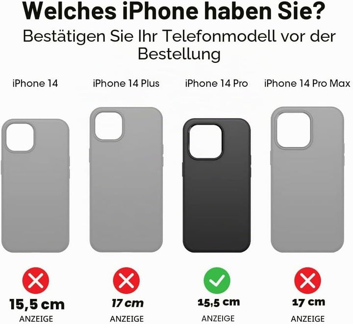 OtterBox Symmetry+ transparente Hülle für iPhone 14 Pro für MagSafe, stossfest, sturzsicher, schütze