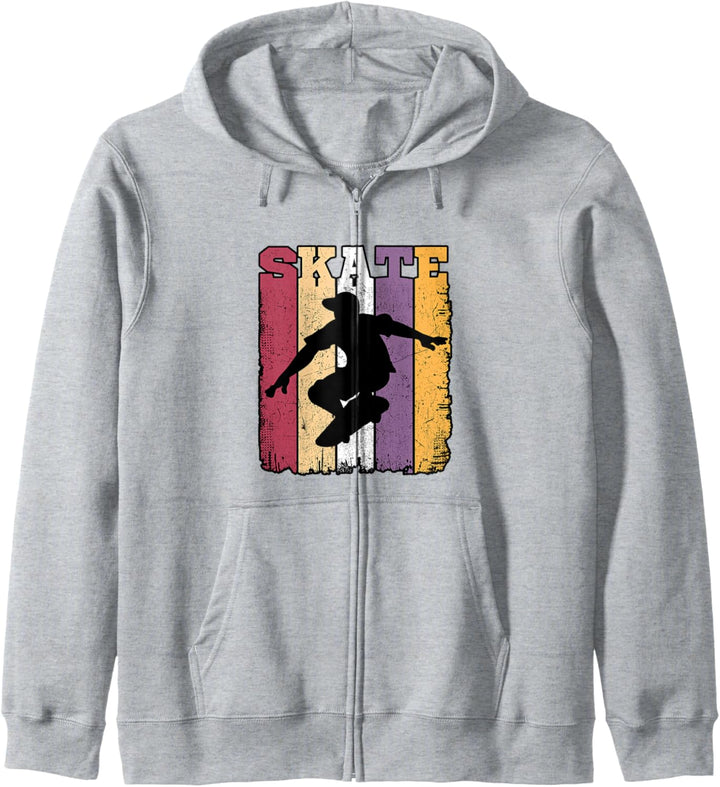 Vintage Skate Retro Skater Skateboarding Kapuzenjacke