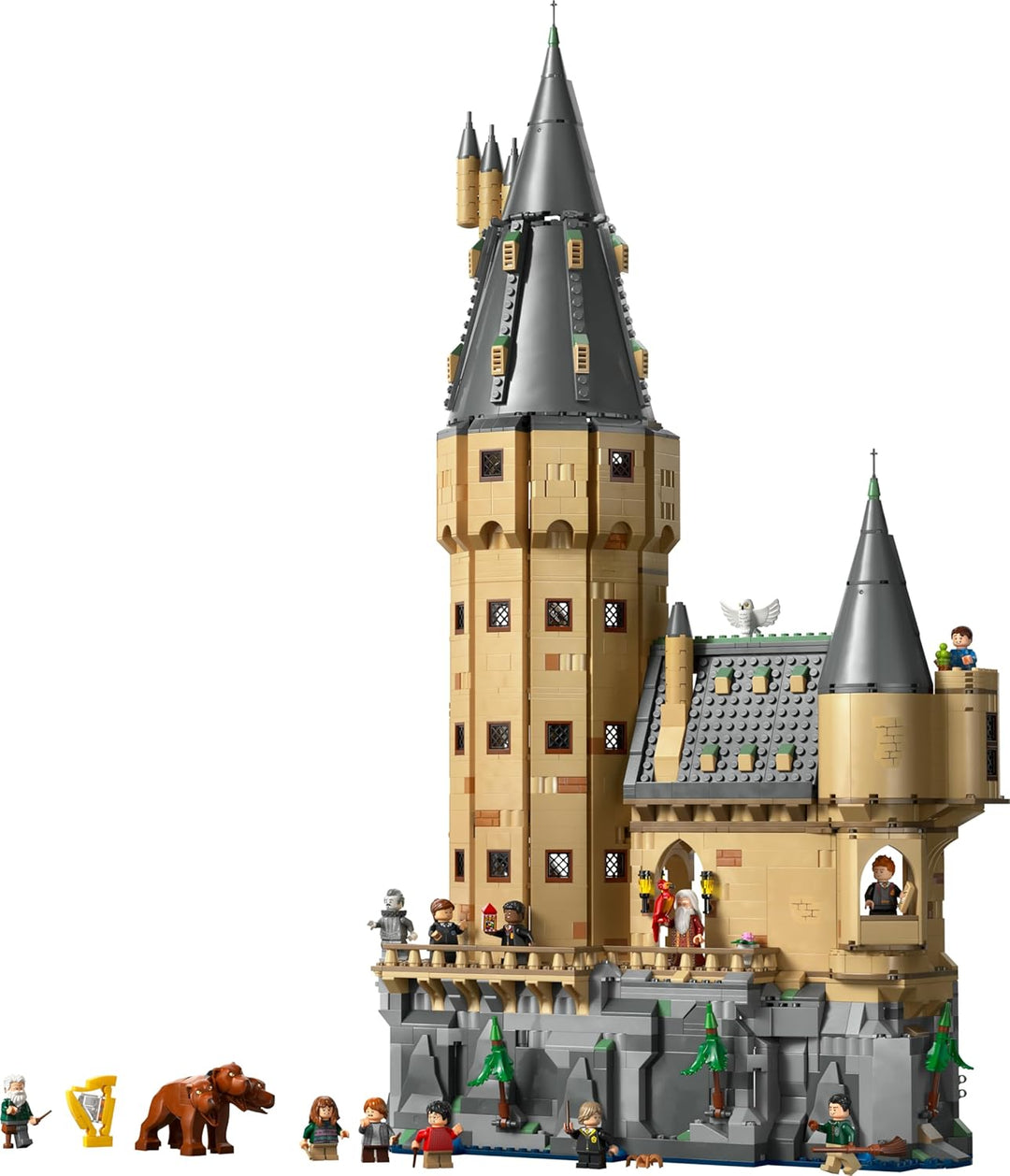 LEGO Harry Potter Schloss Hogwarts: Der Hauptturm - Spielzeug mit fliegendem Schlüssel, Zauberschach