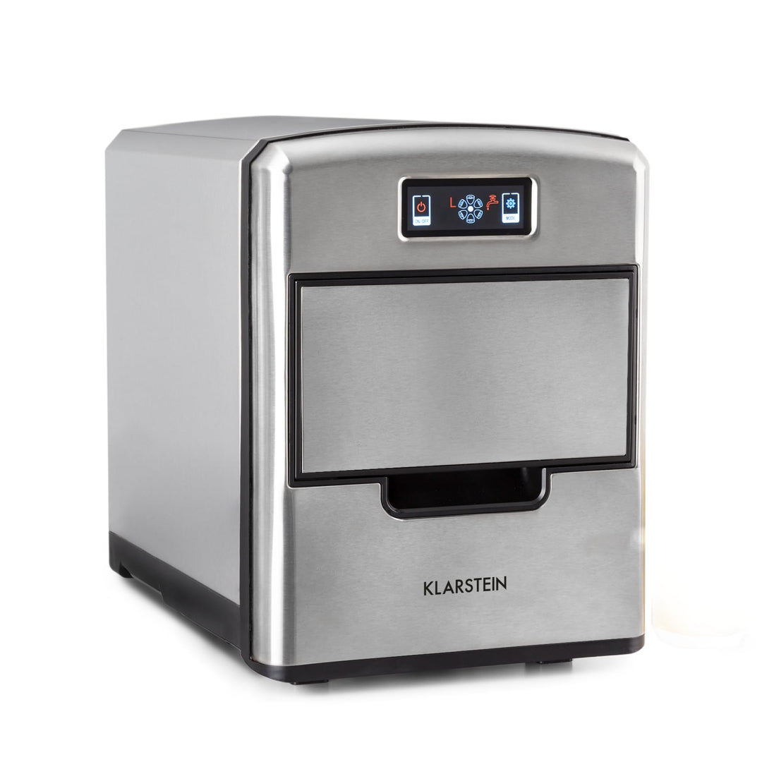 Klarstein Metropolitan - Eiswürfelbereiter, Eiswürfelmaschine, digitales Display, 12 kg Eiswürfel in