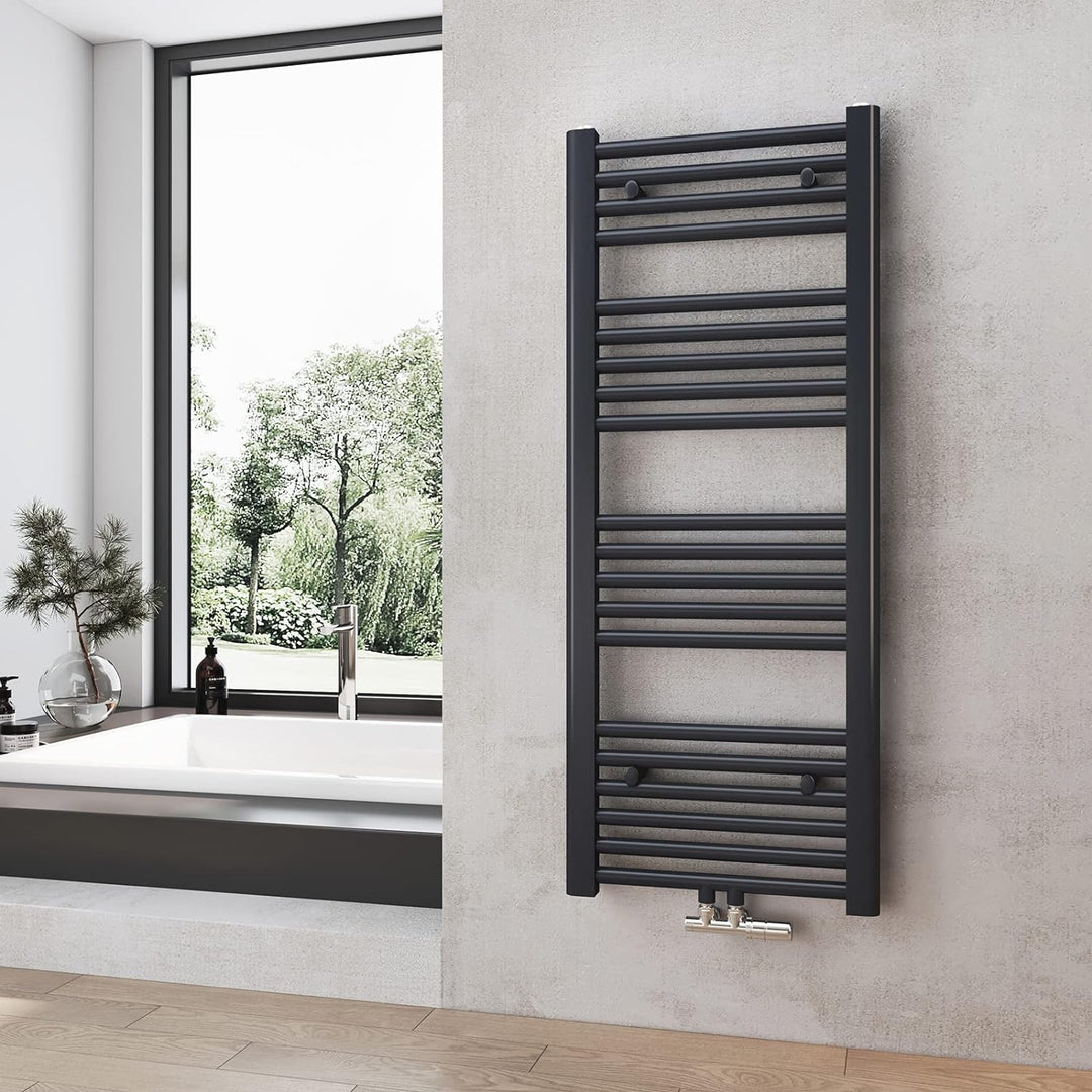Heilmetz Badheizkörper Anthrazit Handtuchtrockner Heizung 1000 x 400 mm Bad Heizkörper Handtuchheizk