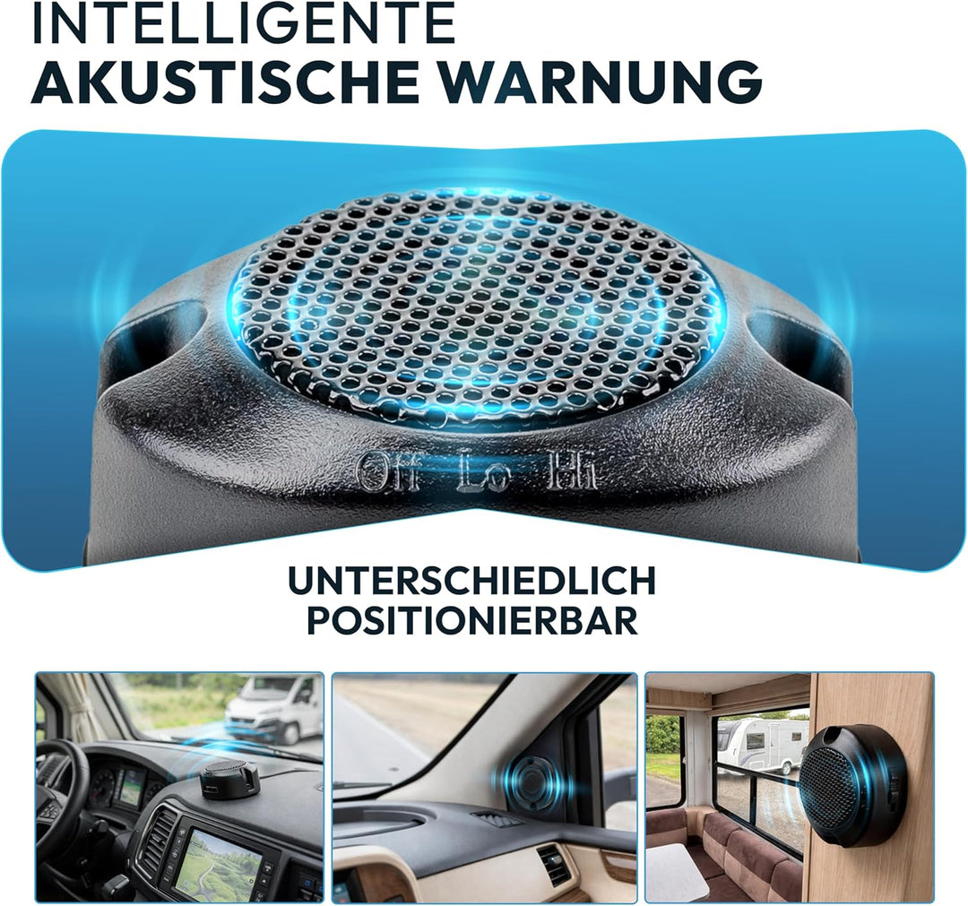 VSG24 Premium Wohnmobil Einparkhilfe zum nachrüsten, PDC Parksensoren hinten mit Stecksystem für ein