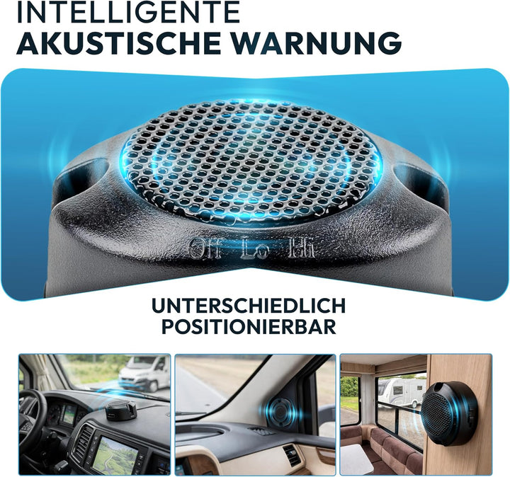 VSG24 Premium Wohnmobil Einparkhilfe zum nachrüsten, PDC Parksensoren hinten mit Stecksystem für ein