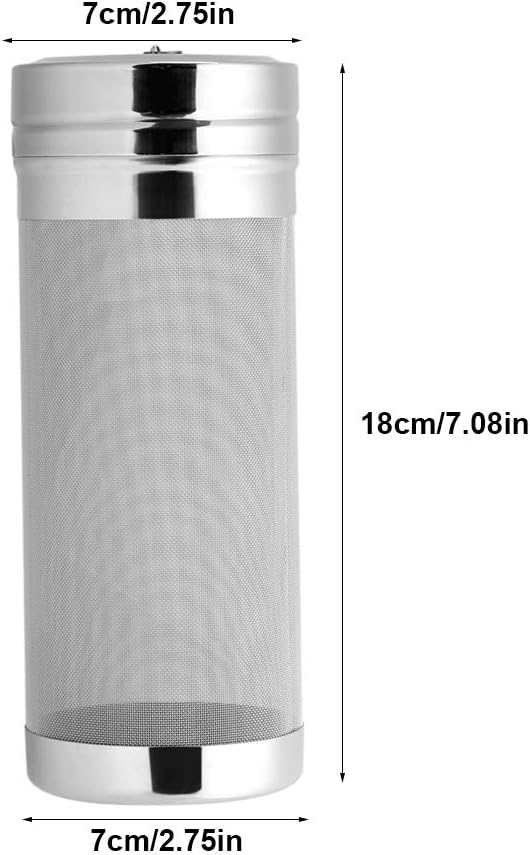 Haofy Homebrew Bierfilter, Edelstahl Bierbraufilter Siebe 300 Mikron Brauhopfenfilter Wiederverwendb
