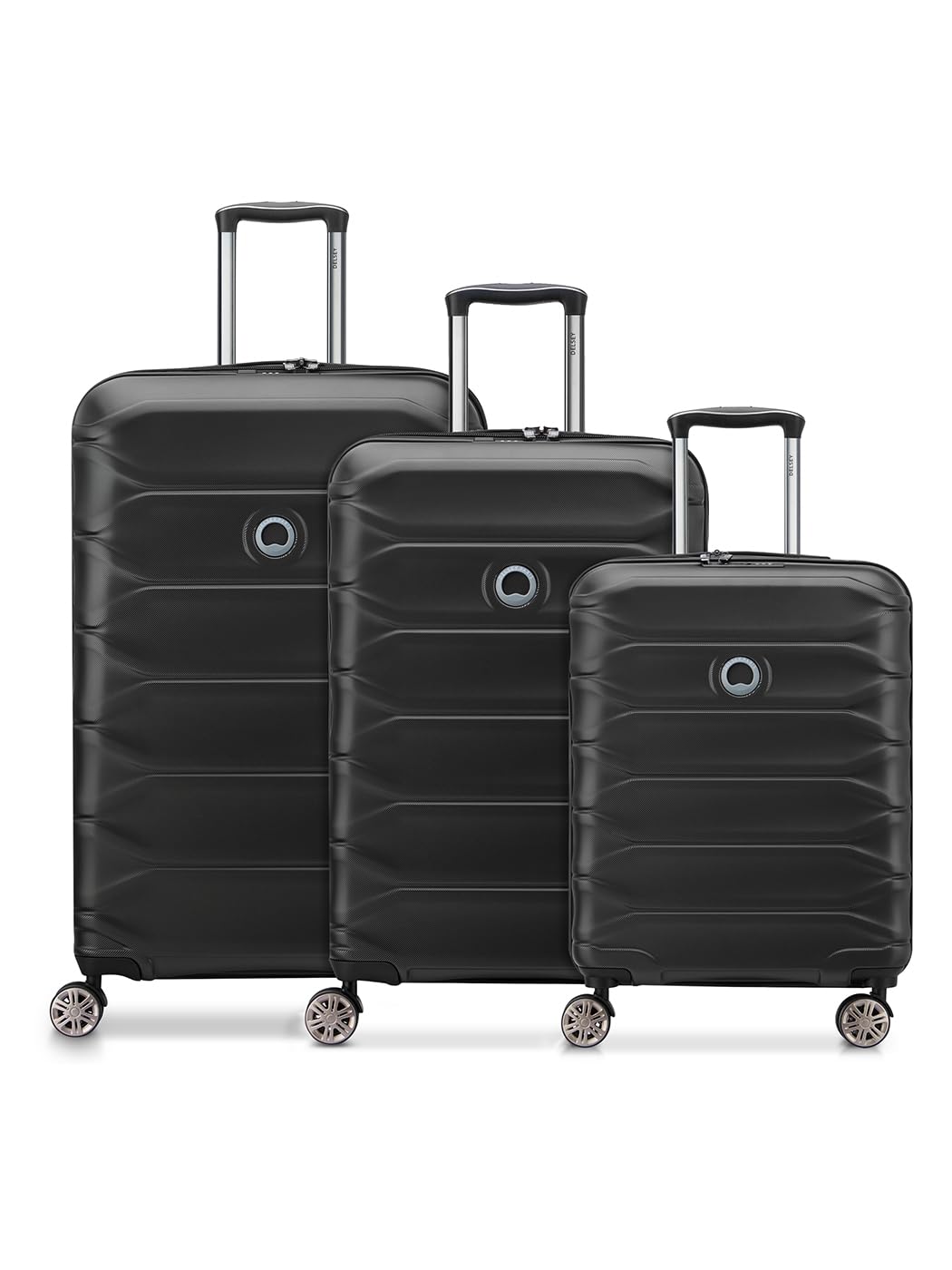Delsey Hartgepäck Koffer-Set 3-teilig | Reise-Trolleys aus hochwertigem, robustem ABS und PC Materia