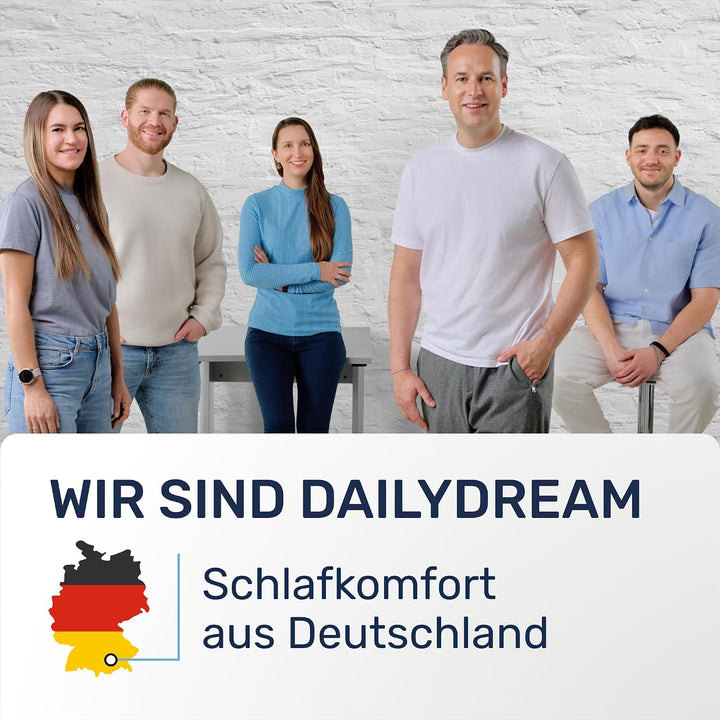 Dailydream viscoelastischer Matratzentopper “Model M“ mit Memory Foam Effekt, 90x200x5cm, Edition “L