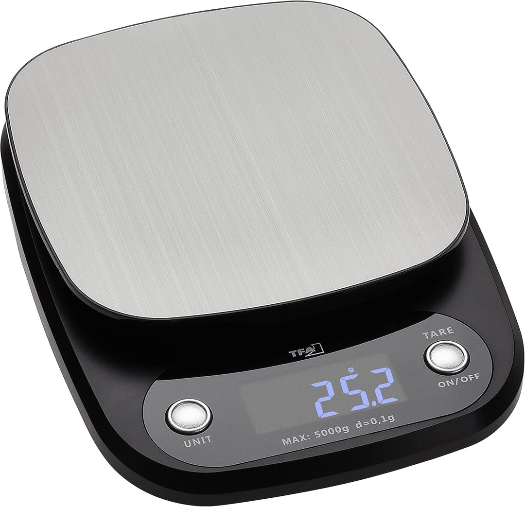 TFA Dostmann Digitale Küchenwaage Apple Pie,50.2005.10,0,1 g Auflösung,mit Tara-Zuwiegefunktion,verl